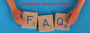 Snowflake Dynamic Table